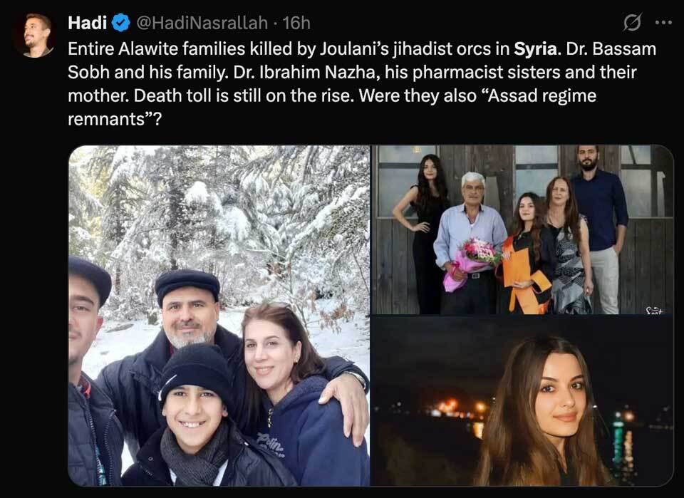 family of alawites killed
